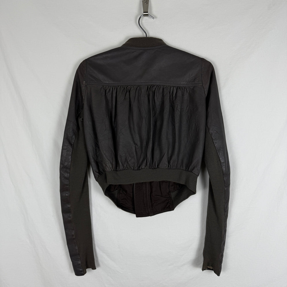 SS12 Rick Owens Cropped Bomber Jacket