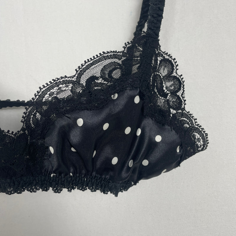 Valentino Polka Dot Lace Bralette