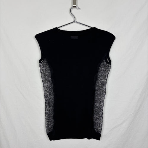 00s Dolce&Gabbana Side Lace Knitted Tank Top