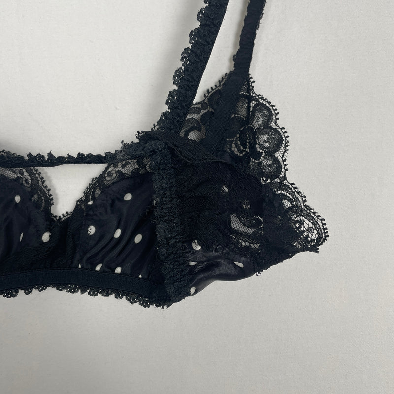 Valentino Polka Dot Lace Bralette