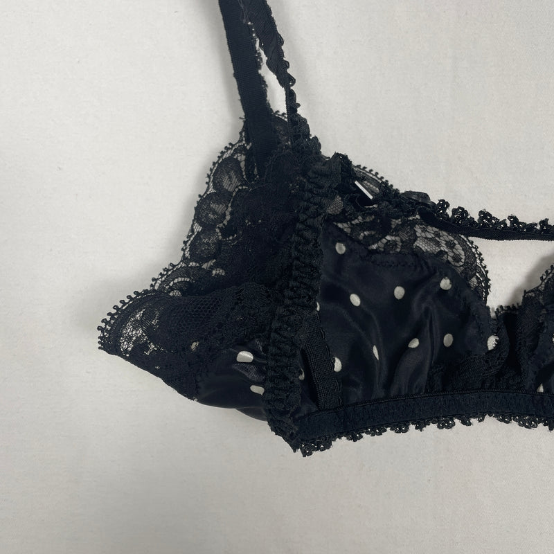 Valentino Polka Dot Lace Bralette
