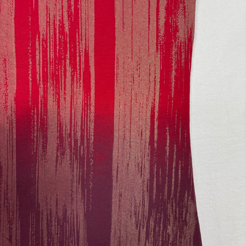 Marithé Francois Girbaud Striped Graphic Spandex Tank Top