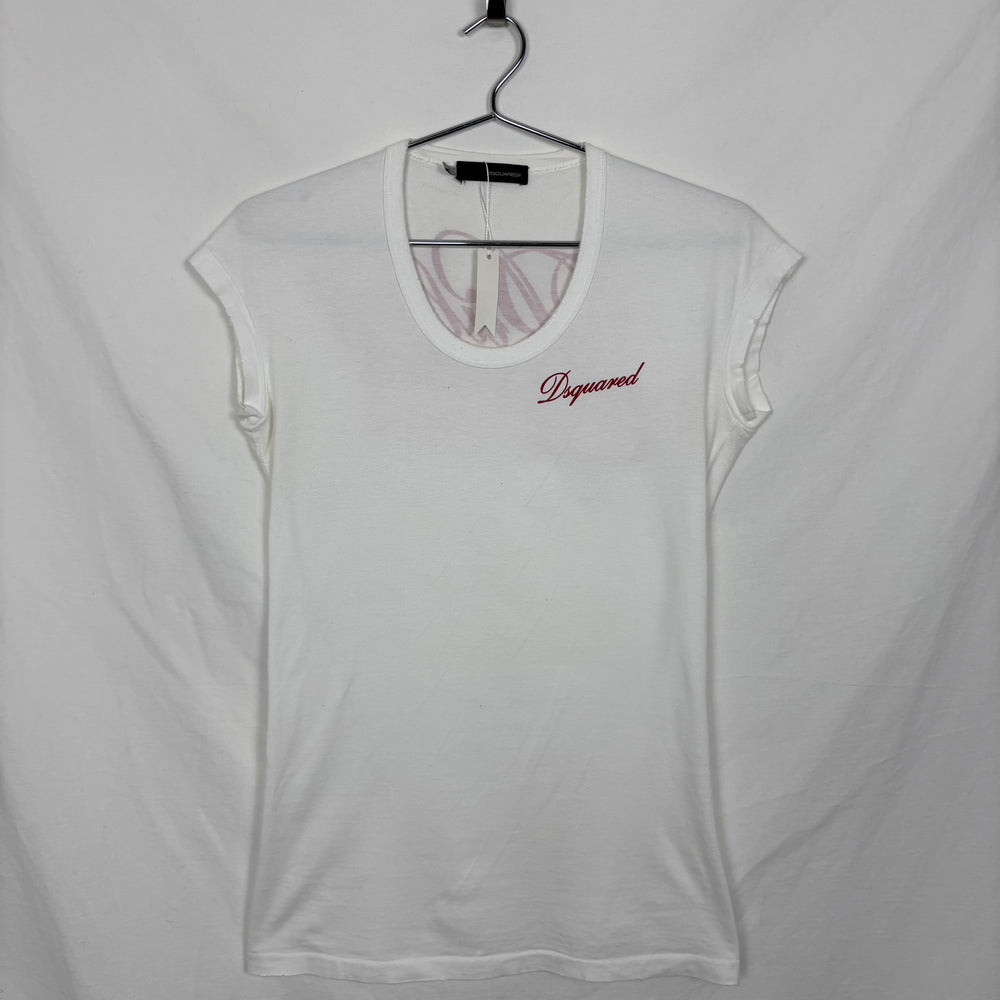 DSquared2 Distressed Back Print T-Shirt