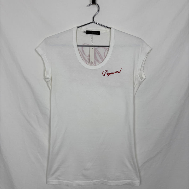 DSquared2 Distressed Back Print T-Shirt