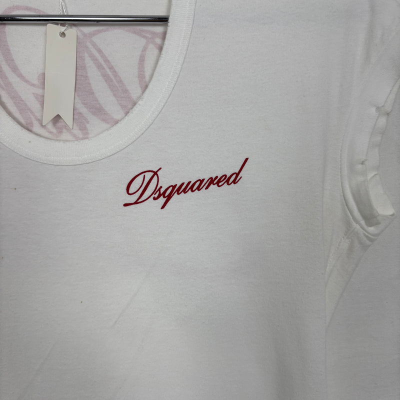 DSquared2 Distressed Back Print T-Shirt