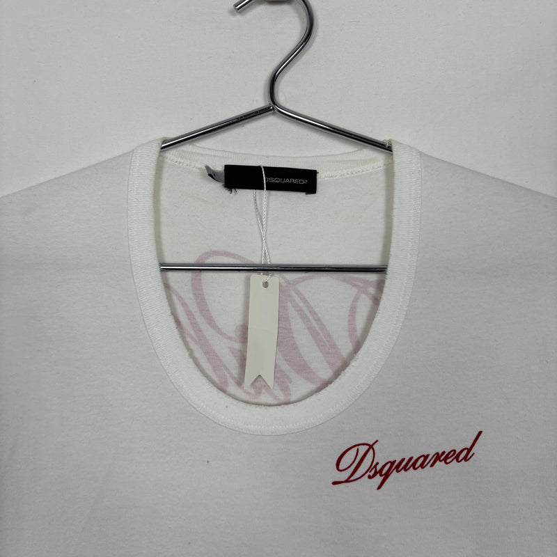 DSquared2 Distressed Back Print T-Shirt