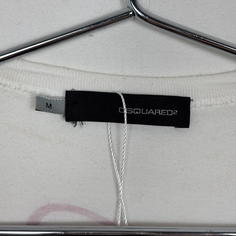 DSquared2 Distressed Back Print T-Shirt