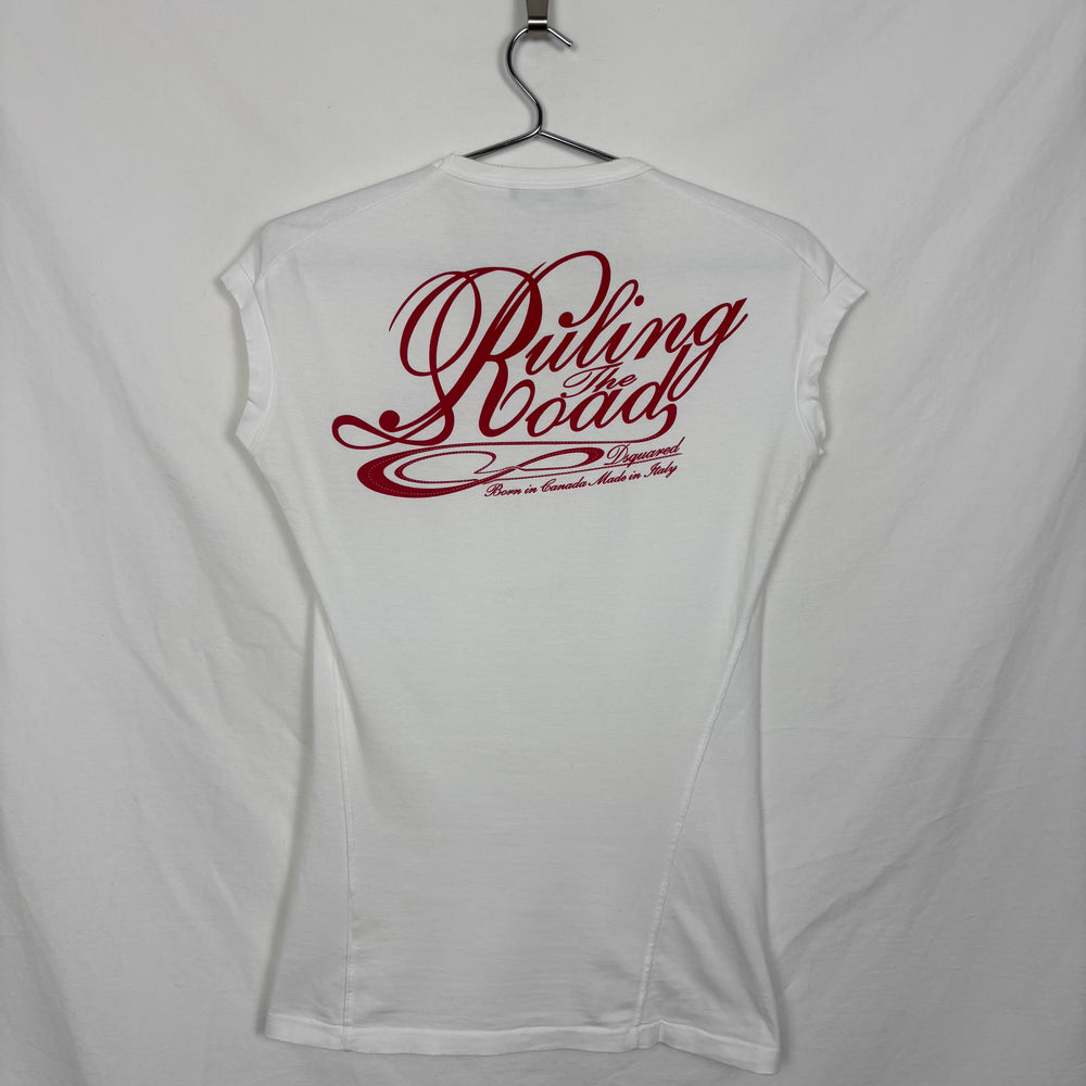 DSquared2 Distressed Back Print T-Shirt