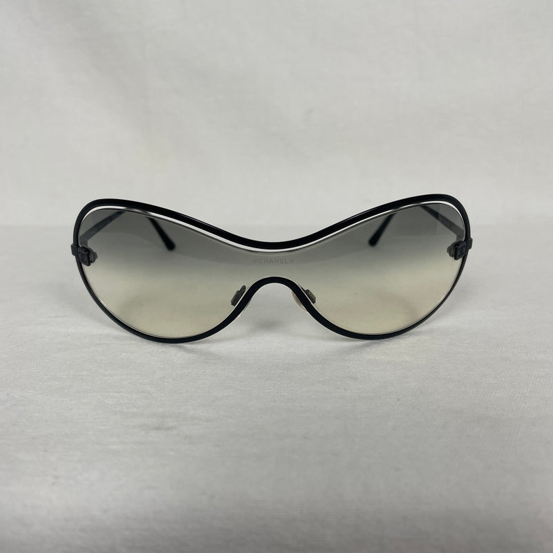 00s Chanel Shield Goggle Sunglasses