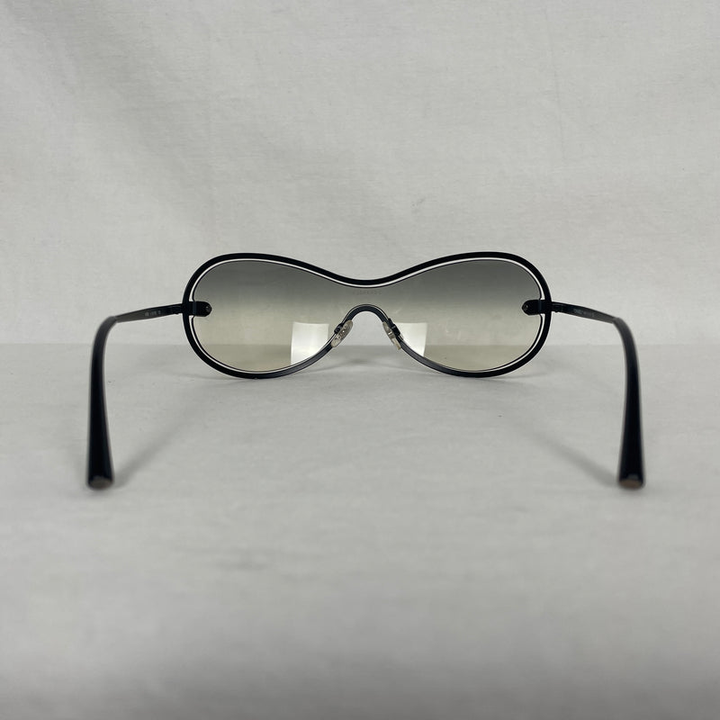 00s Chanel Shield Goggle Sunglasses