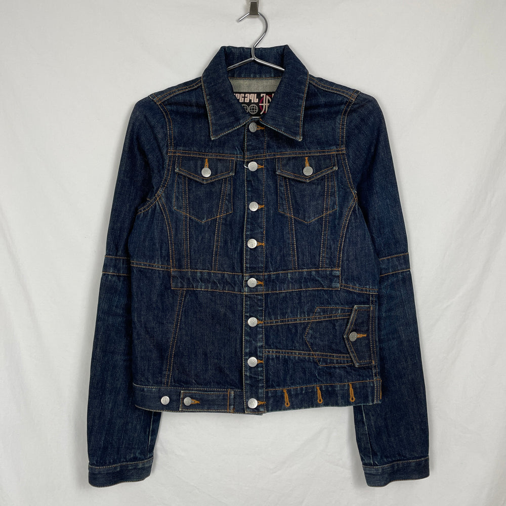 90s Jean Paul Gaultier Mirrored Denim Jacket