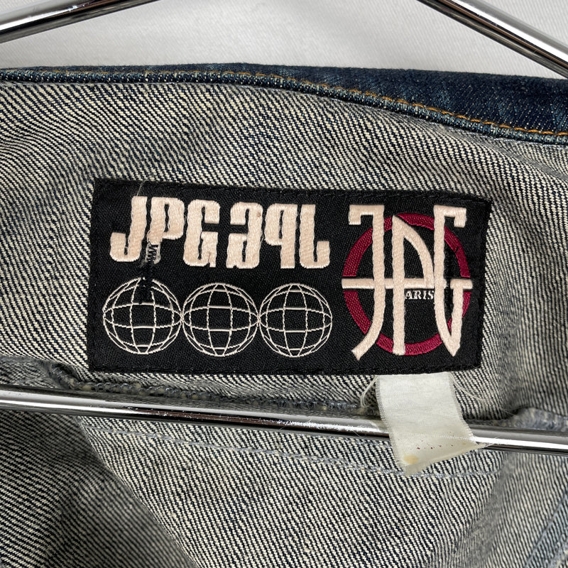 90s Jean Paul Gaultier Mirrored Denim Jacket