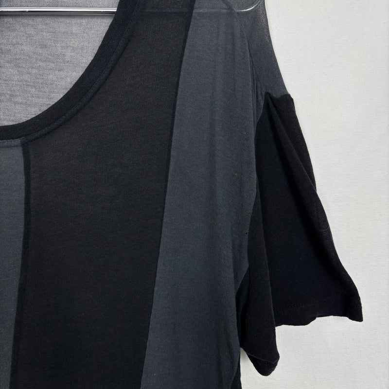 The Viridi-Anne Sheer Striped T-Shirt