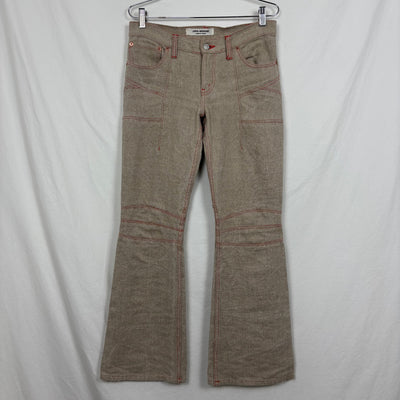 FW02 Junya Watanabe Flared Biker Ramie Jeans