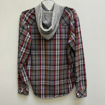 Number (N)ine Button Up Hooded Flannel