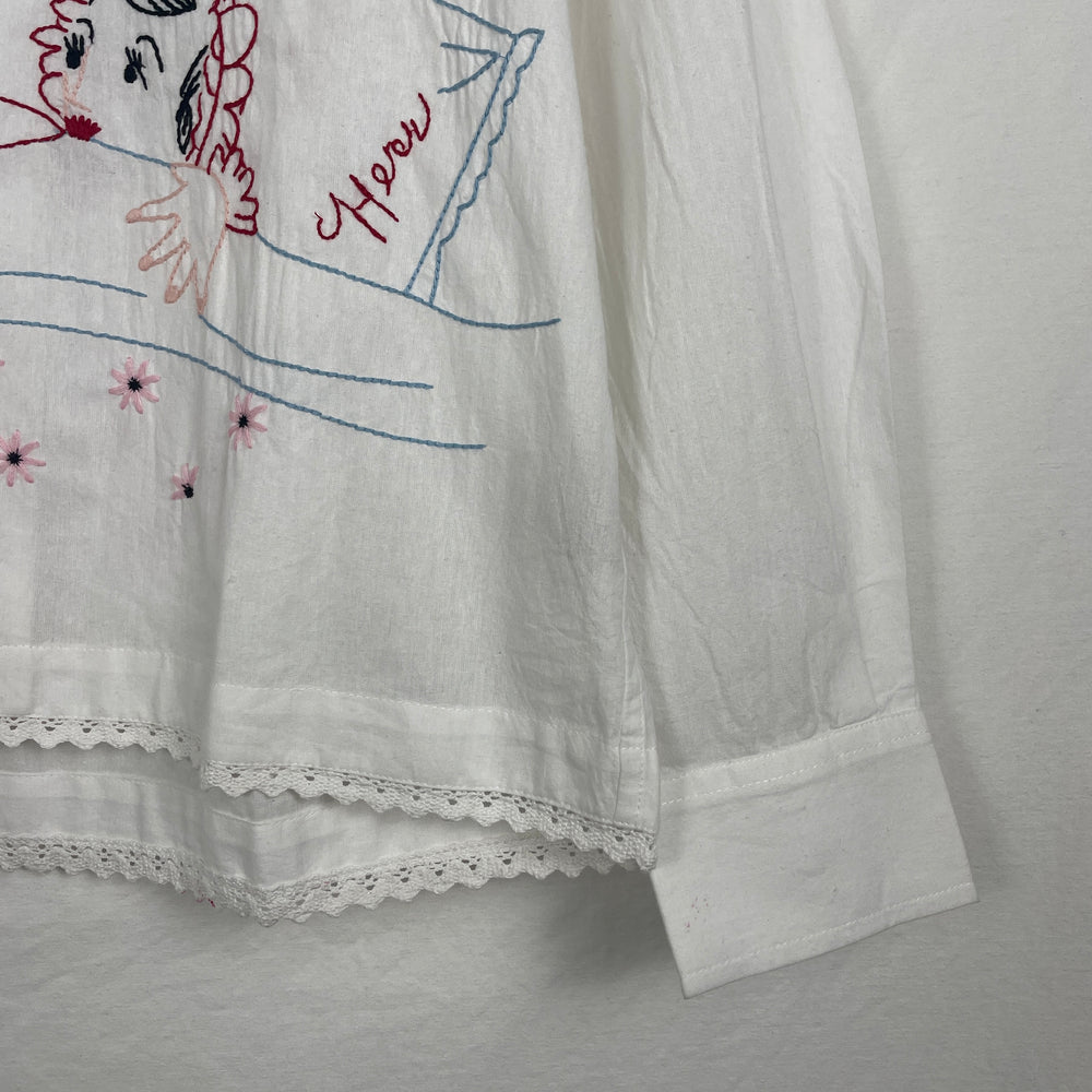 Bode Embroidered Button Up Shirt