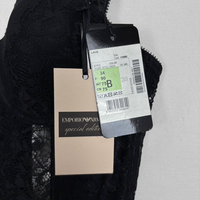 00s Emporio Armani Lace Corset Top