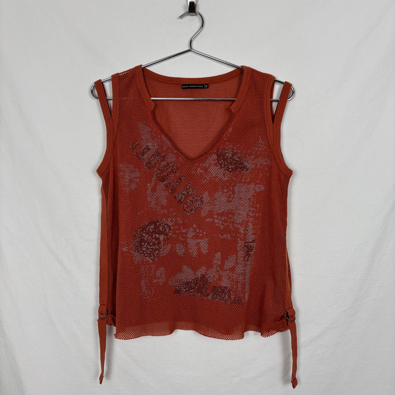 00s Marithé Francois Girbaud Mesh Atheltic Tank Top