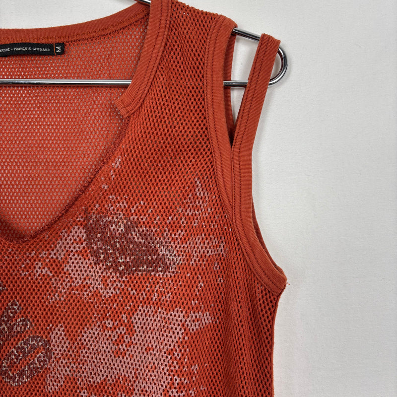 00s Marithé Francois Girbaud Mesh Atheltic Tank Top
