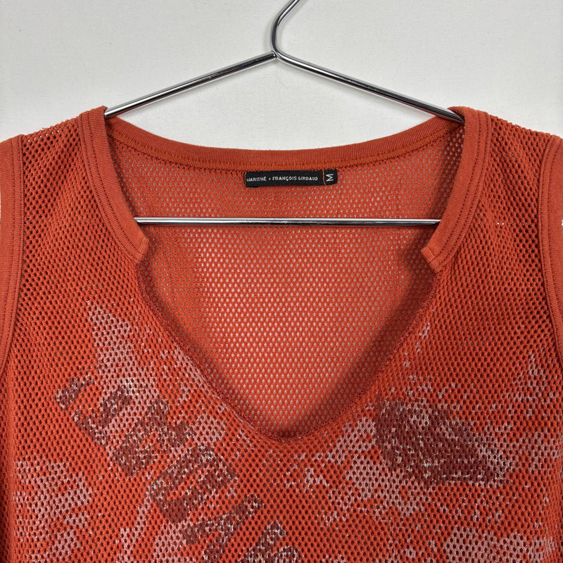 00s Marithé Francois Girbaud Mesh Atheltic Tank Top