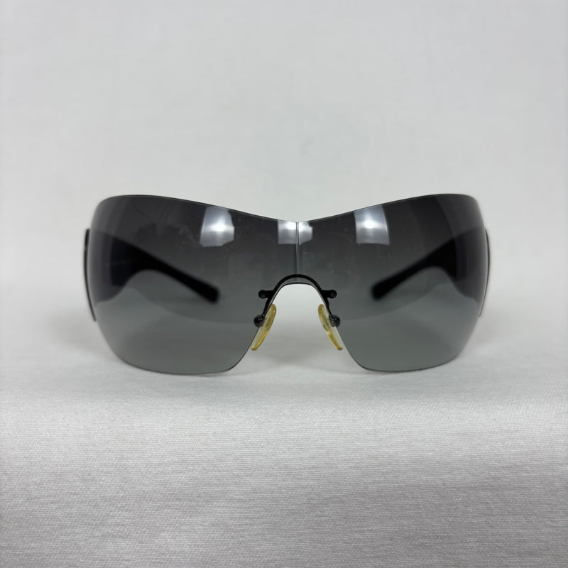 00S Prada Rimless Shield Sunglasses