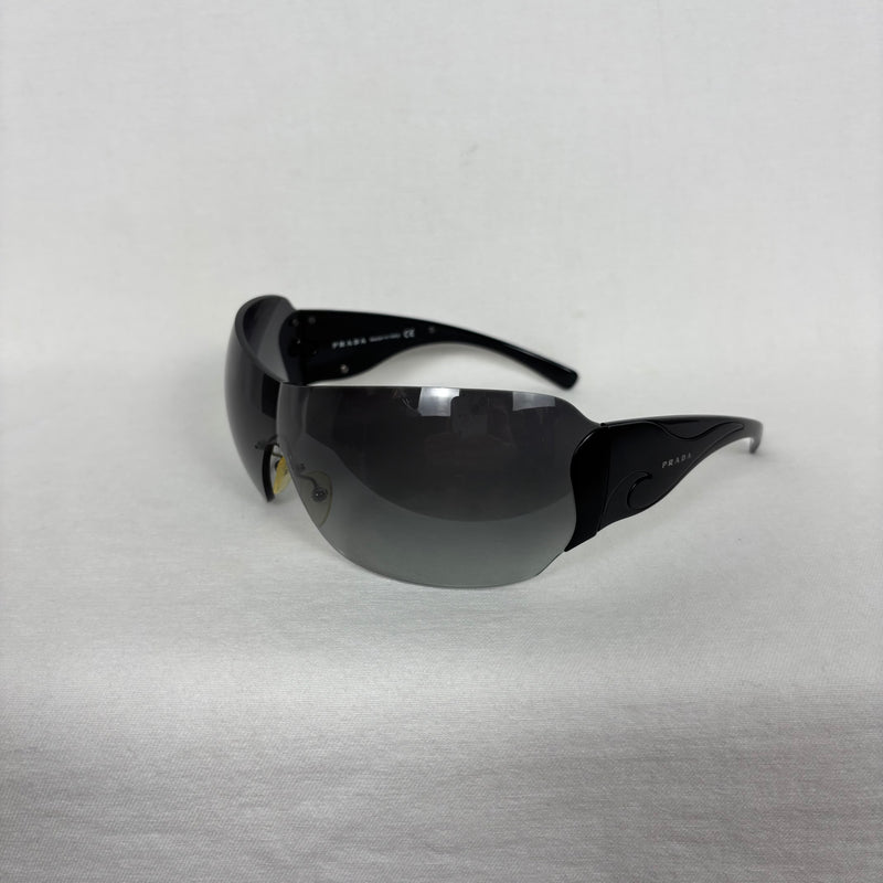 00S Prada Rimless Shield Sunglasses
