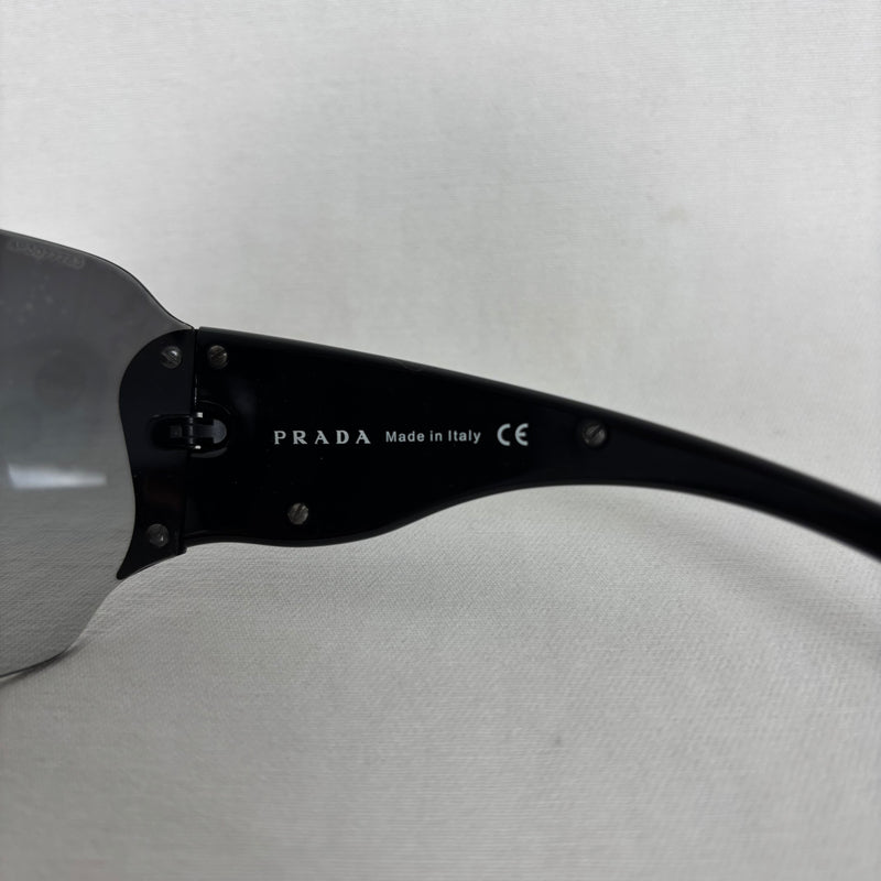 00S Prada Rimless Shield Sunglasses