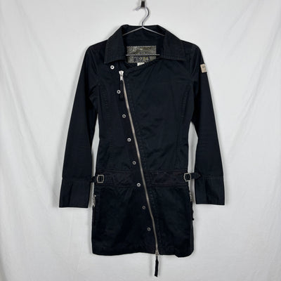 Diesel Asymmetric Mid Length Trench Coat