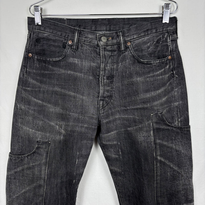 Yohji Yamamoto Faded Pocket Jeans