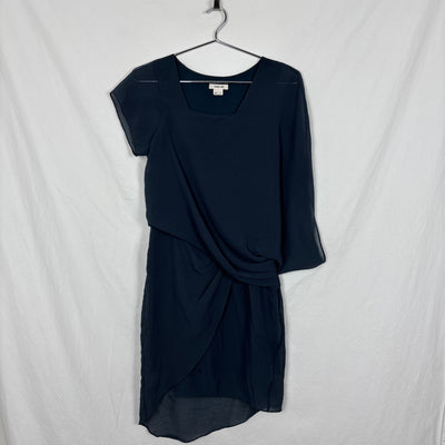 Helmut Lang Square Neckline Draped Dress