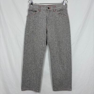 Issey Miyake Salt & Pepper Straight Leg Pants