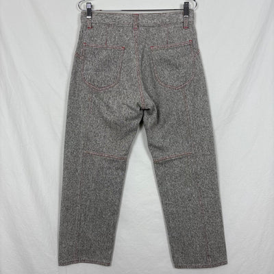 Issey Miyake Salt & Pepper Straight Leg Pants