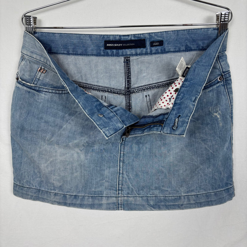 Miss Sixty Mini Denim Skirt