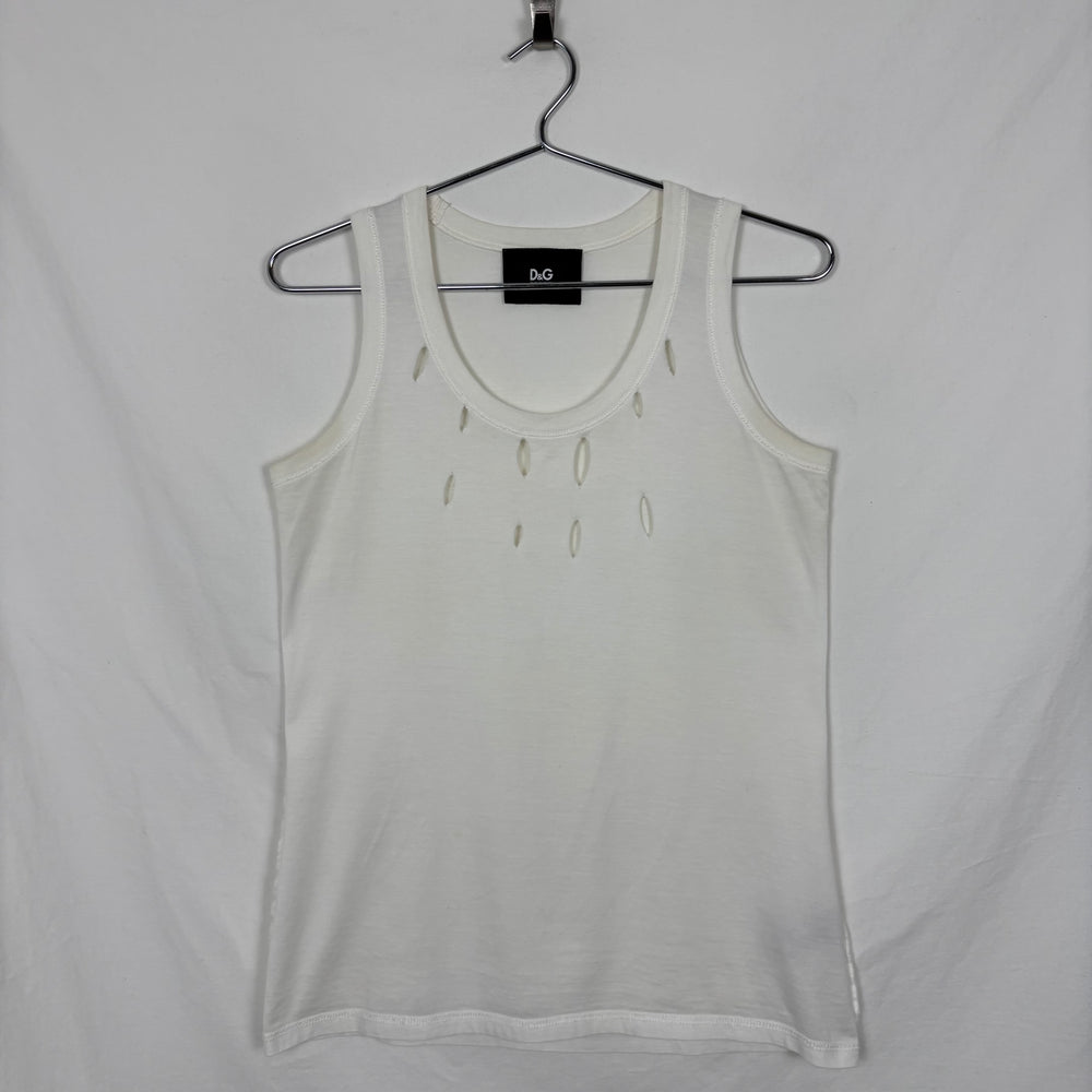 Dolce&Gabbana Cut Out Design Tank Top