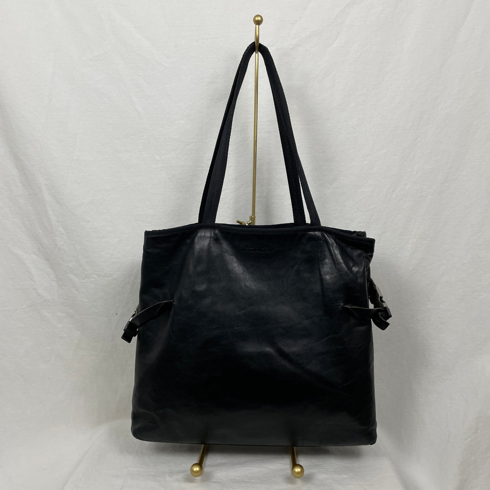 00s Prada Buckle Tote Bag