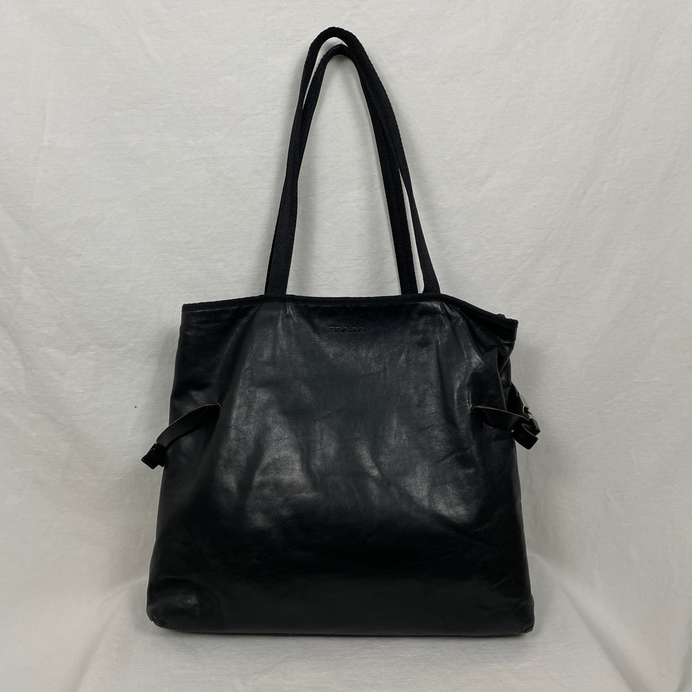 00s Prada Buckle Tote Bag