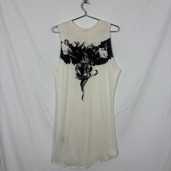 Le Grand Bleu (L.G.B.) Eagle Graphic Bohemian Tank Dress