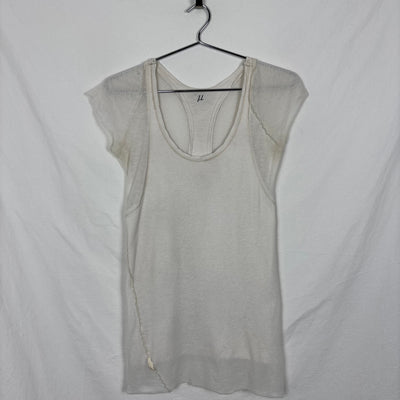 Le Grand Bleu (L.G.B.) Asymmetric Layered Sheer T-Shirt