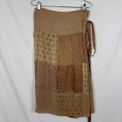 SS05 Comme des Garçons Floral Patchwork Wrap Skirt