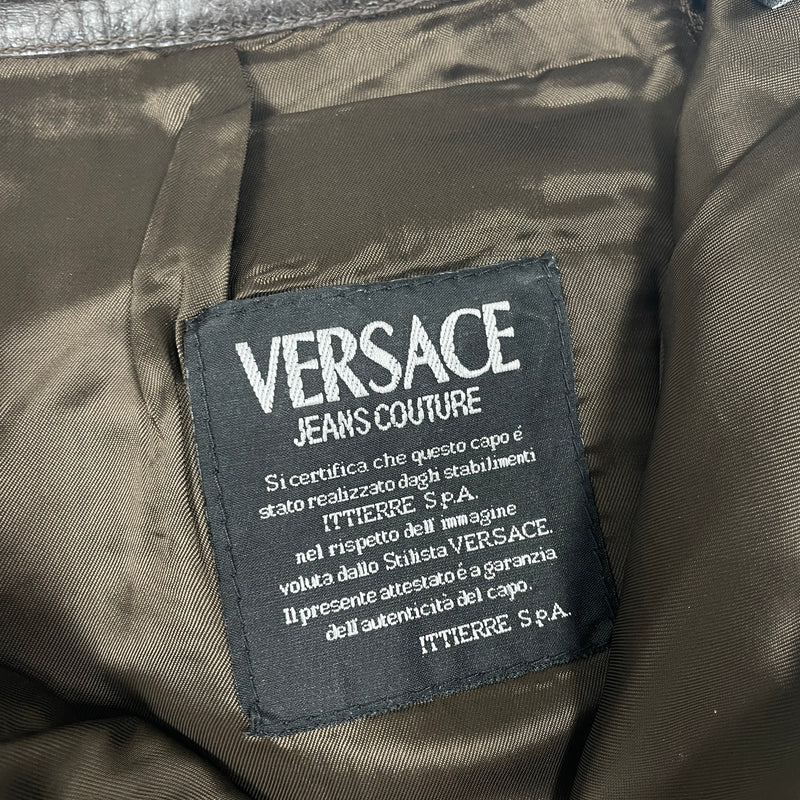 Versace Jeans Leather Mini Skirt