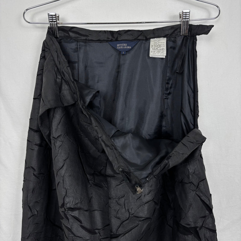 Ritsuko Shirahama Crinkled Maxi Bubble Skirt