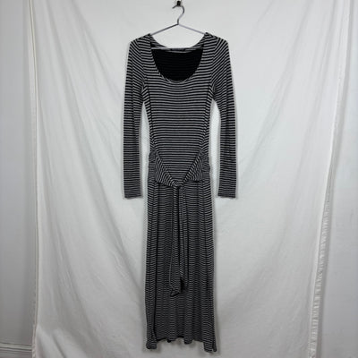 5351 Pour Les Femmes Striped Tie-Waist  Maxi Dress