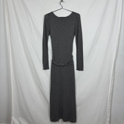 5351 Pour Les Femmes Striped Tie-Waist  Maxi Dress