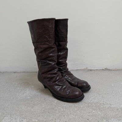00s Mihara Yasuhiro Wrinkled Boots