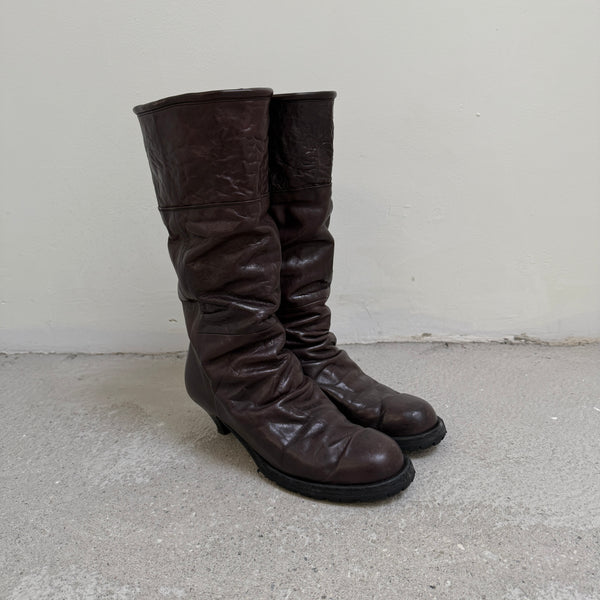 00s Mihara Yasuhiro Wrinkled Boots
