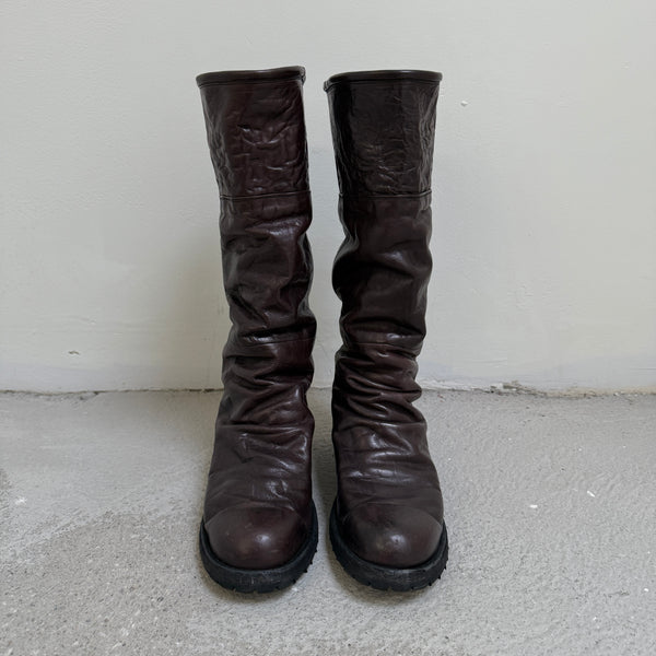 00s Mihara Yasuhiro Wrinkled Boots