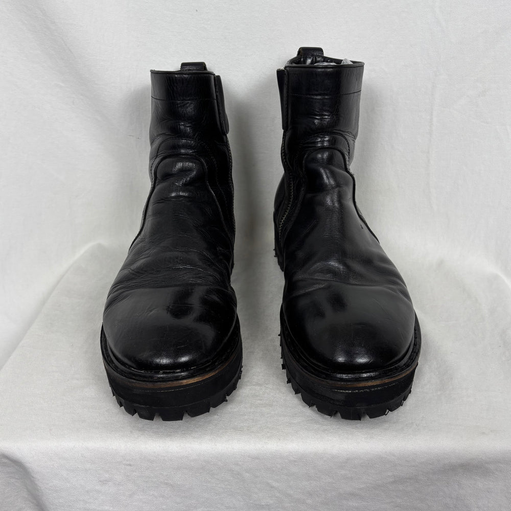 00s Rick Owens Leather Ankle Boots *Professionally Resold*