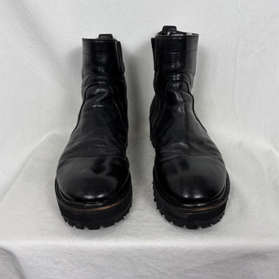 00s Rick Owens Leather Ankle Boots *Professionally Resold*