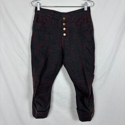 90s Christopher Nemeth 3D Plaid Capris