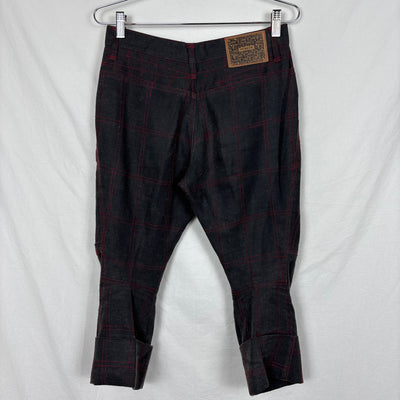 90s Christopher Nemeth 3D Plaid Capris